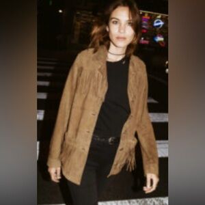 AG Jeans suede Fringe Jacket